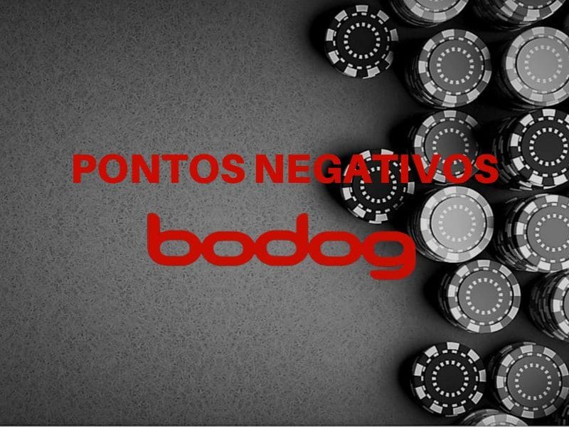 Pontos negativos do Bodog App